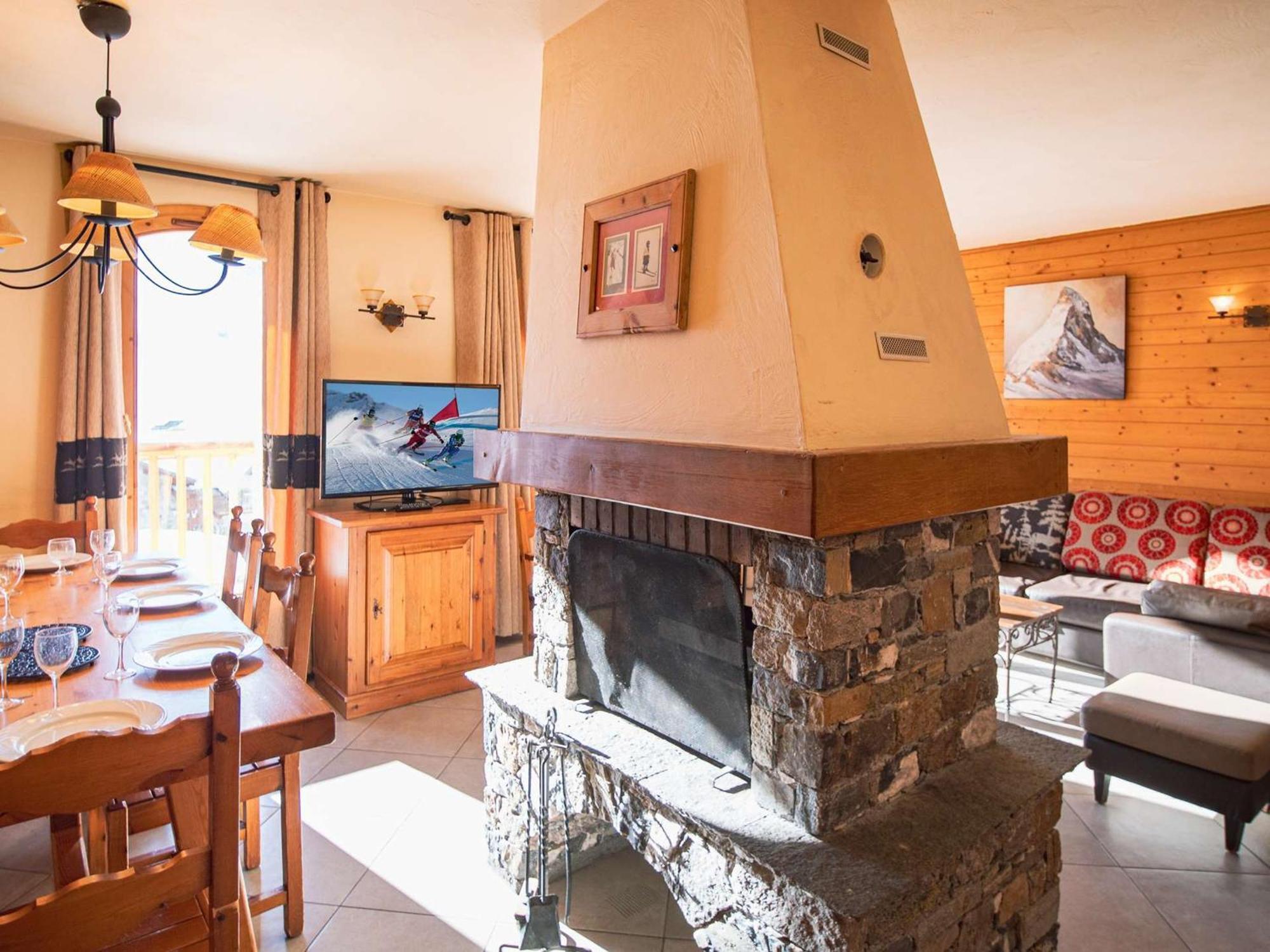 Confortable A Val Thorens, 50m Des Pistes, 8 Pers., Cheminee, Parking, Local A Skis - Fr-1-637-80 *